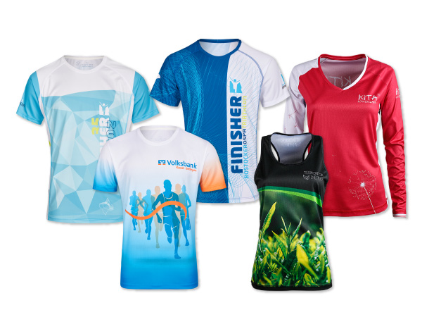 Bedruckte Laufshirts für den Firmenlauf